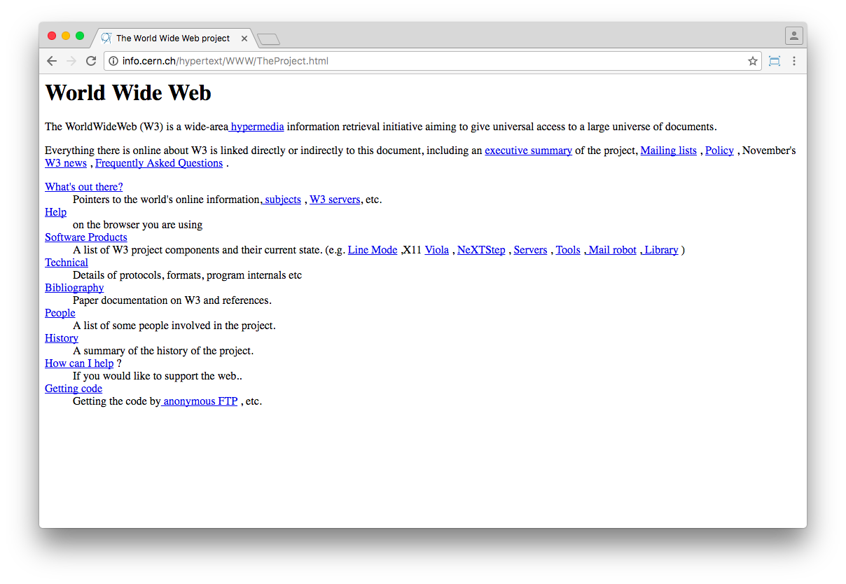 The first website