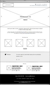 Web design in Surrey - wireframing